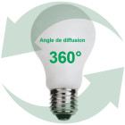 Ampoule led standard 360° 8w (eq. 65w) e27 3000k