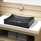 Vasque rectangulaire céramique pour salle de bain - Couleur au choix