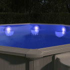 Lampe LED flottante submersible de piscine Multicolore