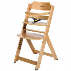 Chaise haute "timba basic" bois naturel