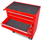 vidaXL Chariot à outils de l'atelier rouge avec 5 tiroirs