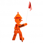Swing King Signal avertissement sécurité forme clown
