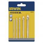 Irwin Set de 5 forets verre et céramique 4/5/6/8/10 mm Irwin10507912
