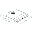 Exquisit Hotte de ventilation 200 W 280 m³ UBH10-2INOXLOOK