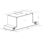 Exquisit Hotte de ventilation 191 W 700 m³ EBH75