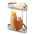 Tiger Etagère de douche d'angle chromée Exquisit 489620342