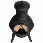 Esschert Design Cheminée Fonte 70 cm Noir