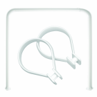 Sealskin Ensemble tringle en forme U Seallux + 12 anneaux blanc