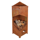 Esschert Design Cheminée d'extérieur carrée M FF144