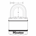 Master lock cadenas en acier 45 mm m1beurd