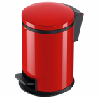 Hailo poubelle à pédale pure taille s 3 l rouge 0504-040