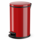 Hailo poubelle à pédale pure taille m 12 l rouge 0517-040