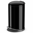 Hailo poubelle à pédale topdesign taille m 13 l noir 0516-510