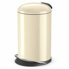 Hailo poubelle à pédale topdesign taille m 13 l vanille 0516-570