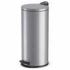 Hailo poubelle à pédale t2 taille l 19 argenté 0520-119