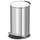 Hailo poubelle à pédale topdesign taille m 13 l acier inox 0514-240