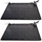 Intex Tapis chauffant solaire PVC 1,2 x m 2 pcs Noir
