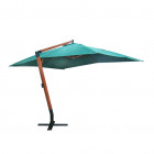 Vidaxl parasol déporté vert 300 x 400 cm