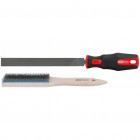 Ks tools lime plate avec brosse à lime 157.0009