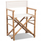 Chaise pliable en bambou et toile