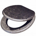 Tiger abattant wc glitter mdf gris 251361146