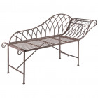 Esschert design chaise longue métal old english style mf016