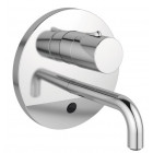 thermostatique lavabo encastré électronique 6v avec bec 150 mm et manette de réglage température - okyris