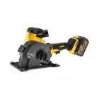 Rainureuse à béton xr flexvolt 54v 2x2ah li-ion brushless 125 mm avec coffret tstak