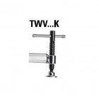 Elément de serrage pour tables de soudage à longueur de travail variable twv avec poignée à garrot 200/150 mm - twv16-20-15k