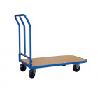 Chariot 250 kg 1000 x 560 mm dossier repliable roues diam 125 mm