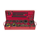 Filière manuelle têtes interchangeables 1/2" à 2" en coffret