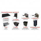 Servante 250 kg 3 plat. 680x450 + 1 tiroir  s2t