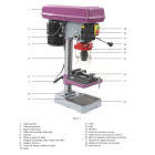 Perceuse d'établi 0.3 kw capacité maxi 13 mm avec étau  star 13 pe