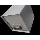 Boite à eau alu 400x400x400 - RAL 2900S Gris Sablé