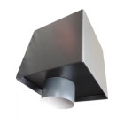 Boite à eau alu 350x350x350 - RAL 9005 Noir