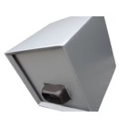 Boite à eau alu 200x200x210 - RAL 9006 Gris