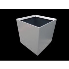 Boite à eau alu 400x400x400 - RAL 9006 Gris