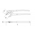 Pince multiprise standard 1044 L=240mm BETA 010440250