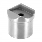 Raccord de jonction poteau-tube pour tube diam 42,4 x 2mm inox brossé aisi 316