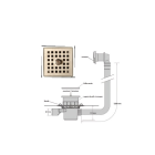 Isotanche bain pour baignoire 1800x900x500 sh diam.50