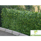 Rouleau haie artificielle jet7garden 1x3m - vert tendre - feuilles de rosier