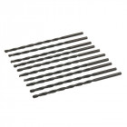 Jeu de 10 mèches longues en acier rapide HSS - 3,5 x 110 mm