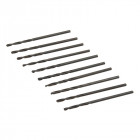 Jeu de 10 mèches métriques acier rapide HSS - 1,5 mm