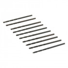 Jeu de 10 mèches métriques acier rapide HSS - 2,0 mm