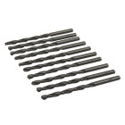 Jeu de 10 mèches métriques acier rapide HSS - 4,8 mm