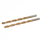 Jeu de 2 mèches en acier rapide HSS titanées - 3,5 mm