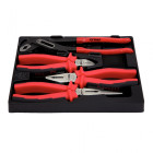Jeu de pinces 4 pièces 160 – 240 mm outils garage atelier bricolage Helloshop26 3402097