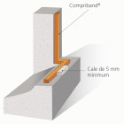 Joint adhésif compriband trs pc, largeur 12 mm, plage utilisation 3-9 mm, longueur 7,5 m