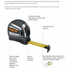 Kapriol - 245650 - mètre ruban superblade 5mx25mm