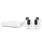 Kit vidéosurveillance ip 4 caméras kit-4-fn8108h-x5-w